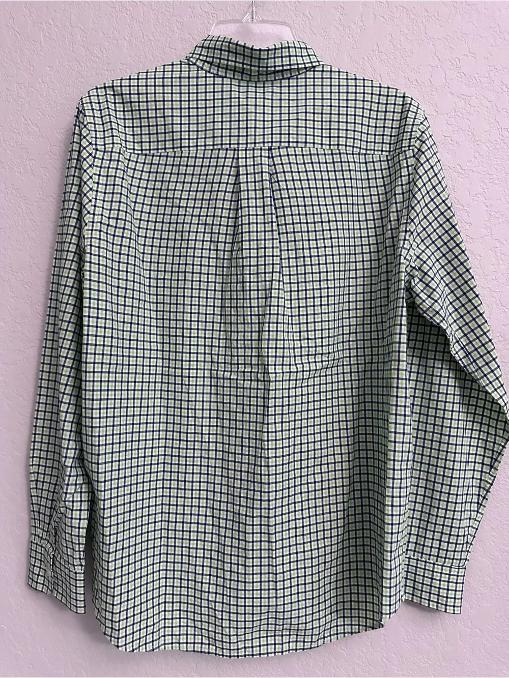 Ralph Lauren Boys Navy/Green Gingham Button Down Shirt Size XL